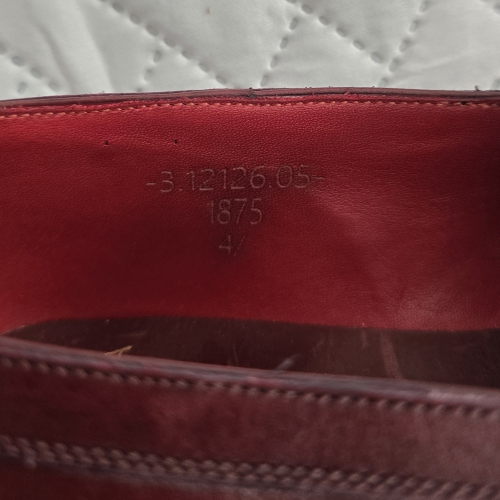 Carmina Penny Loafers Oscaria Robert in Burgundy Box Calf Oxblood - Picture 11 of 14